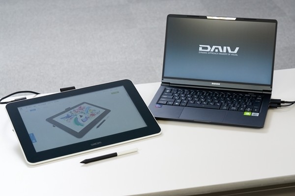 クリエイター向けPC「DAIV」と最新液晶ペンタブレット「Wacom One」が