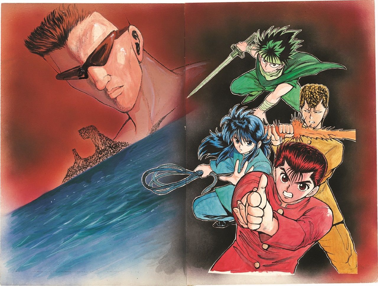 漫画家・冨樫義博の展覧会 『幽☆遊☆白書』『HUNTER×HUNTER』エリアの