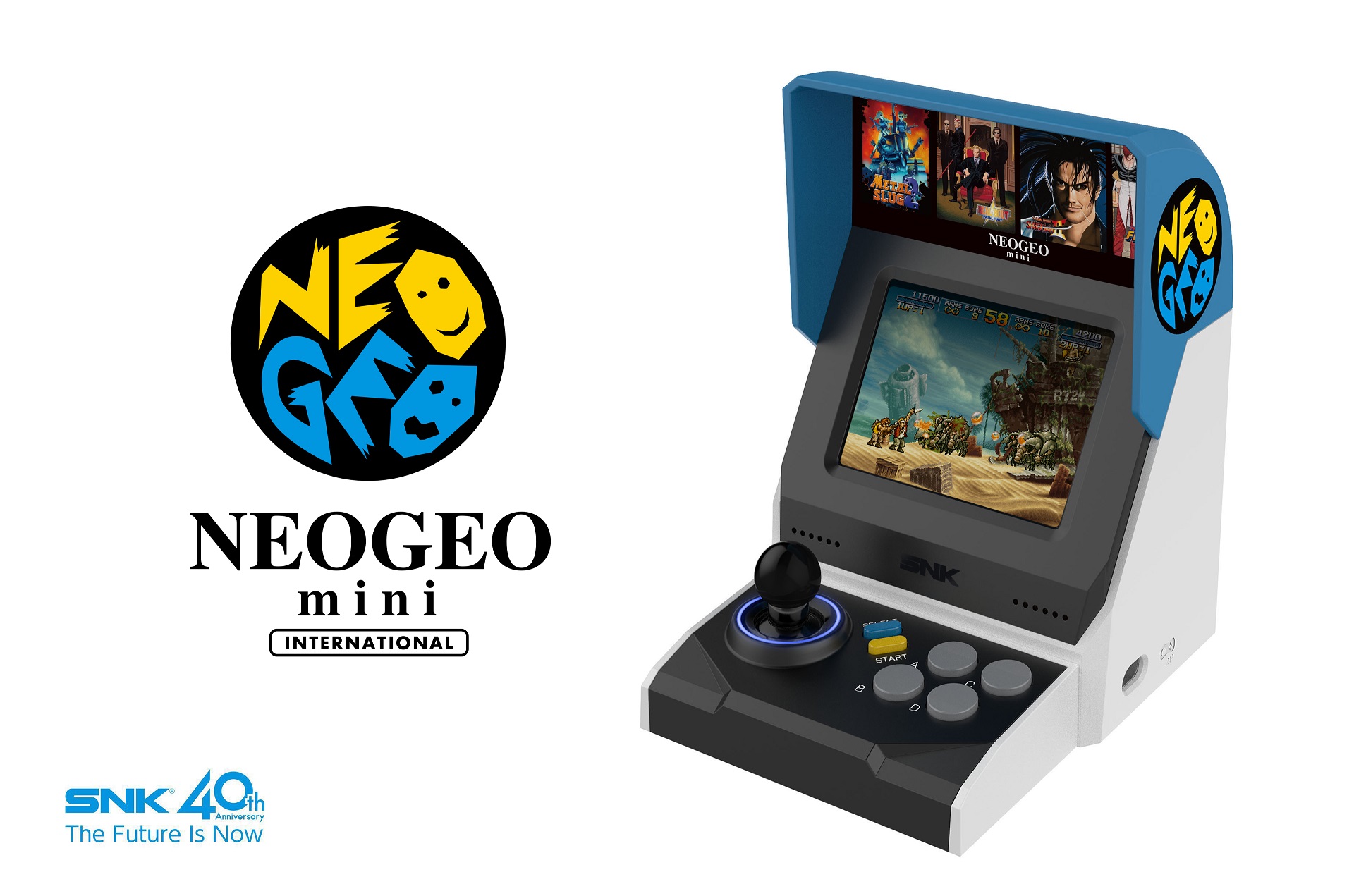 NEOGEO mini」正式発表。筐体風ゲーム機でテレビにつなげず遊べる