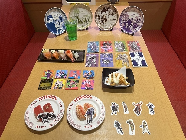 ここだけのコラボ限定グッズ付きメニューが登場！スシローが『ジョジョ