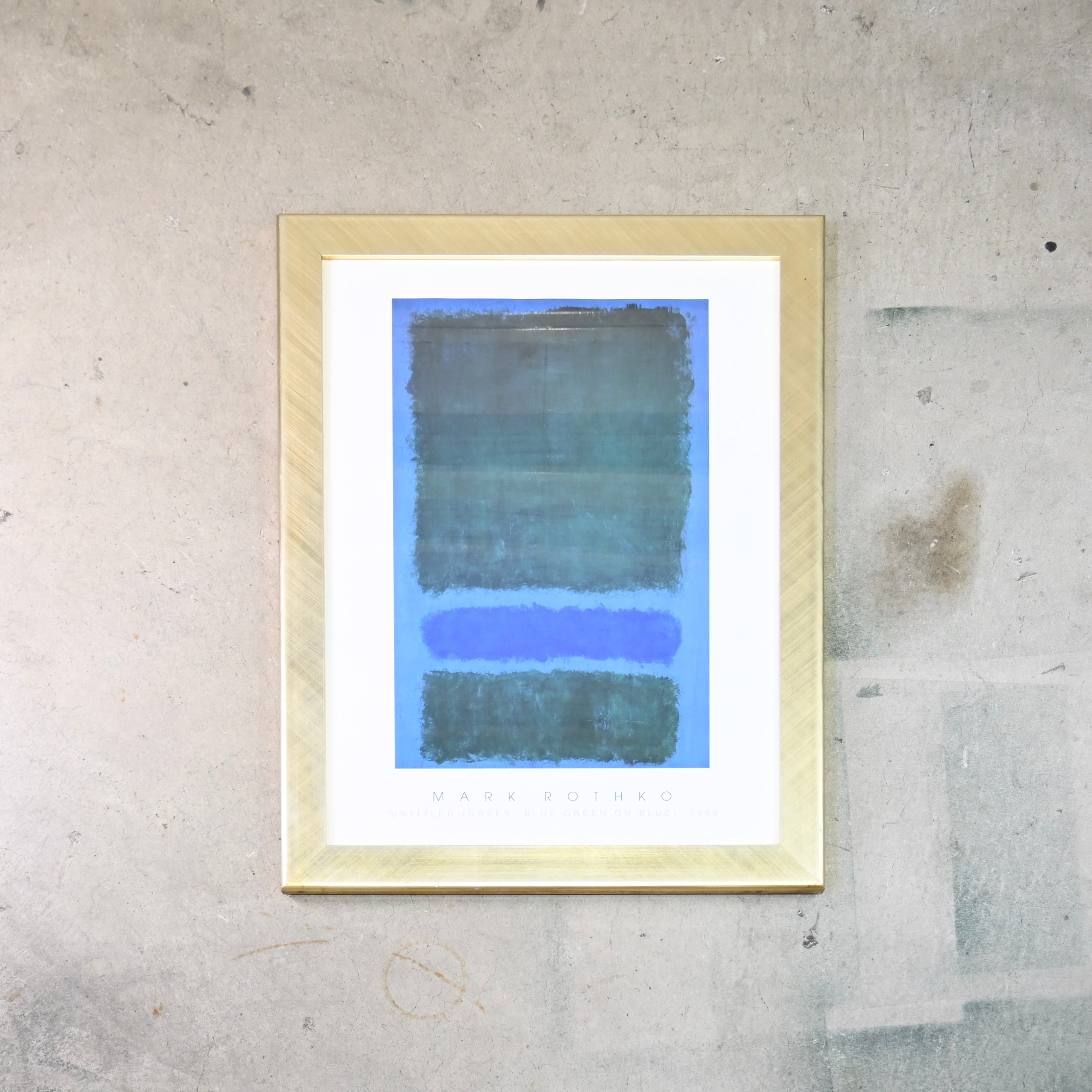 Mark Rothko Untitled Green,Blue,Green on Blue 1968 Poster Art