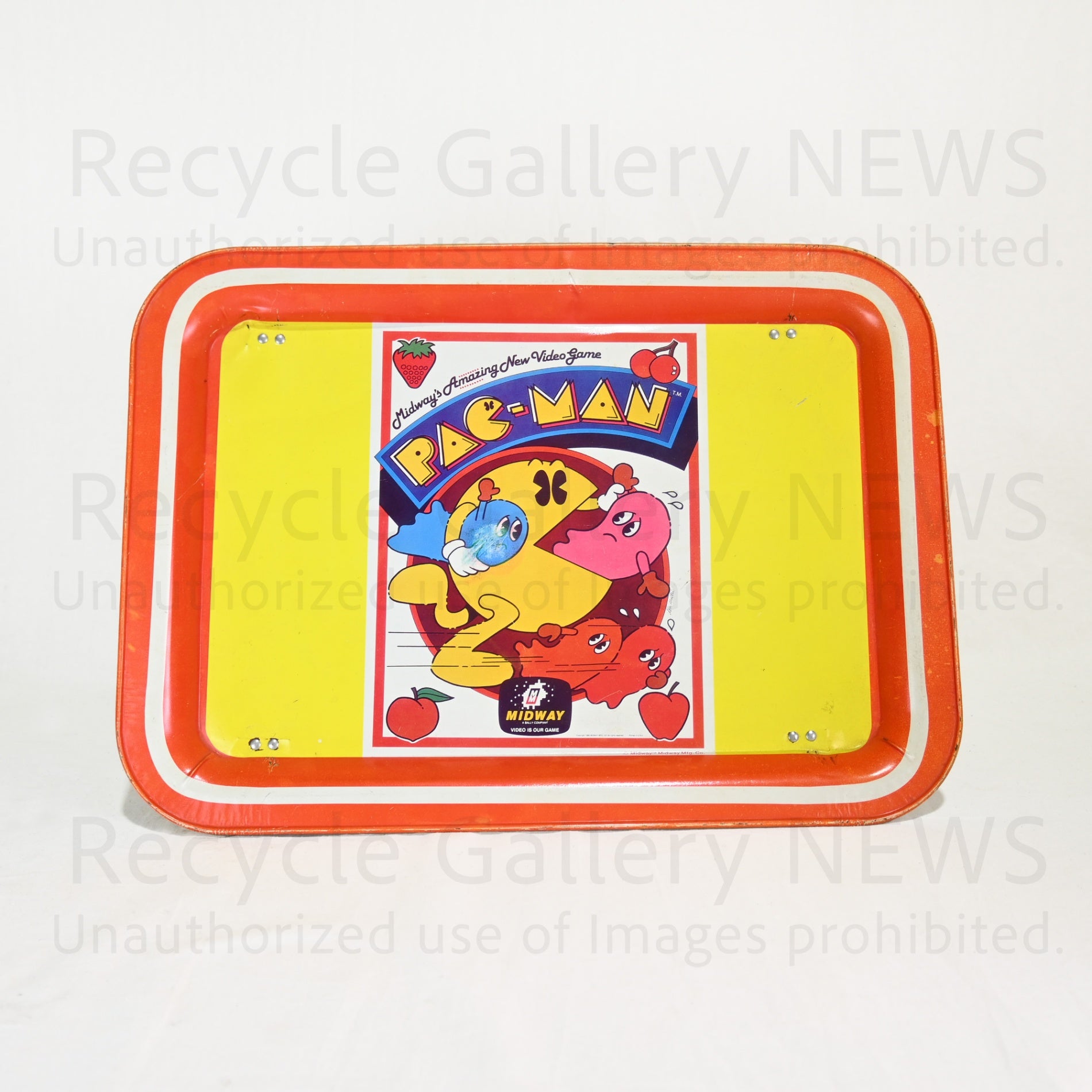 PAC-MAN Folding Mini Table Tin Tray 1980's Vintage / パックマン
