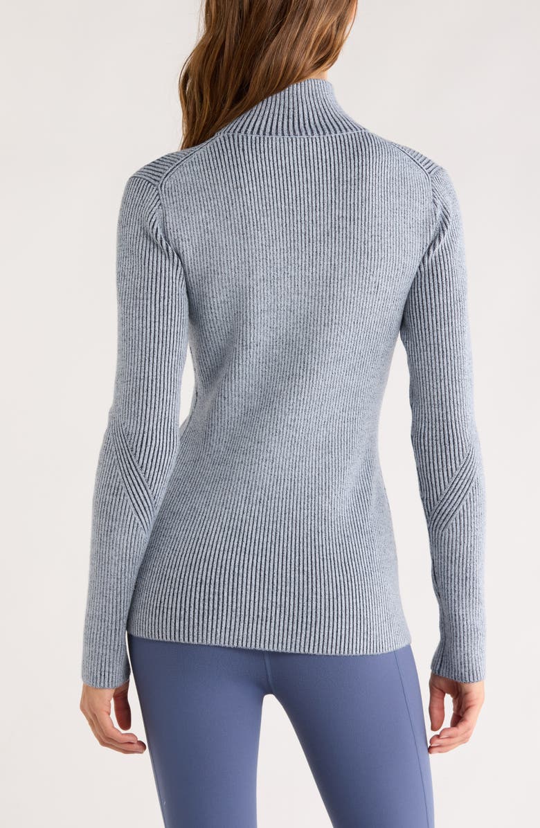 Zella Après Ski Half Zip Rib Sweater | Nordstrom
