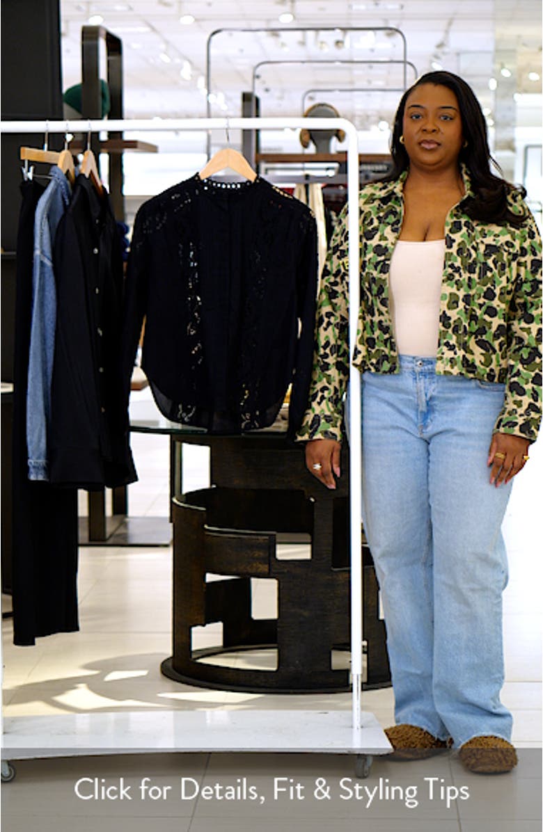 Madewell Lace Inset Pintuck Button-Up Shirt | Nordstrom