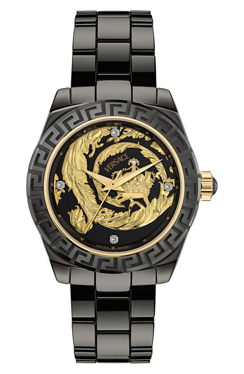 Versace DV One 20th Anniversary Diamond Automatic Ceramic Bracelet
