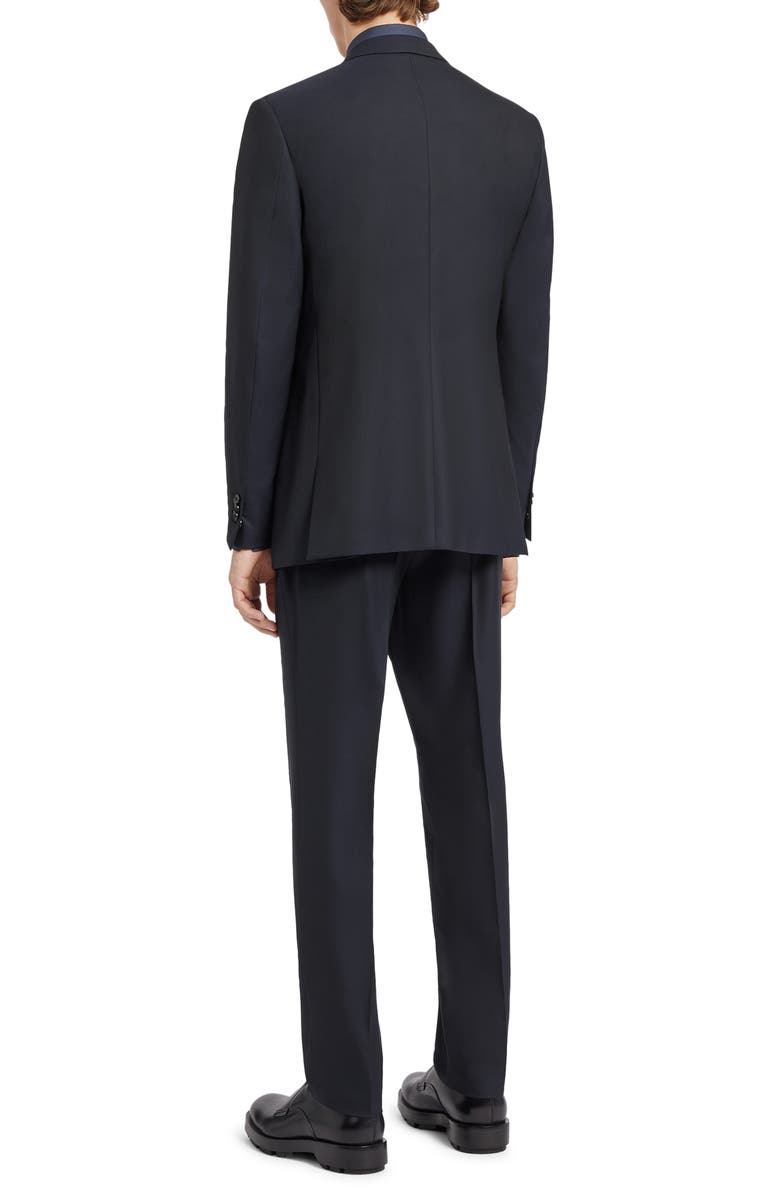 ZEGNA Regular Fit Navy Blue 15milmil15 Wool Suit | Nordstrom