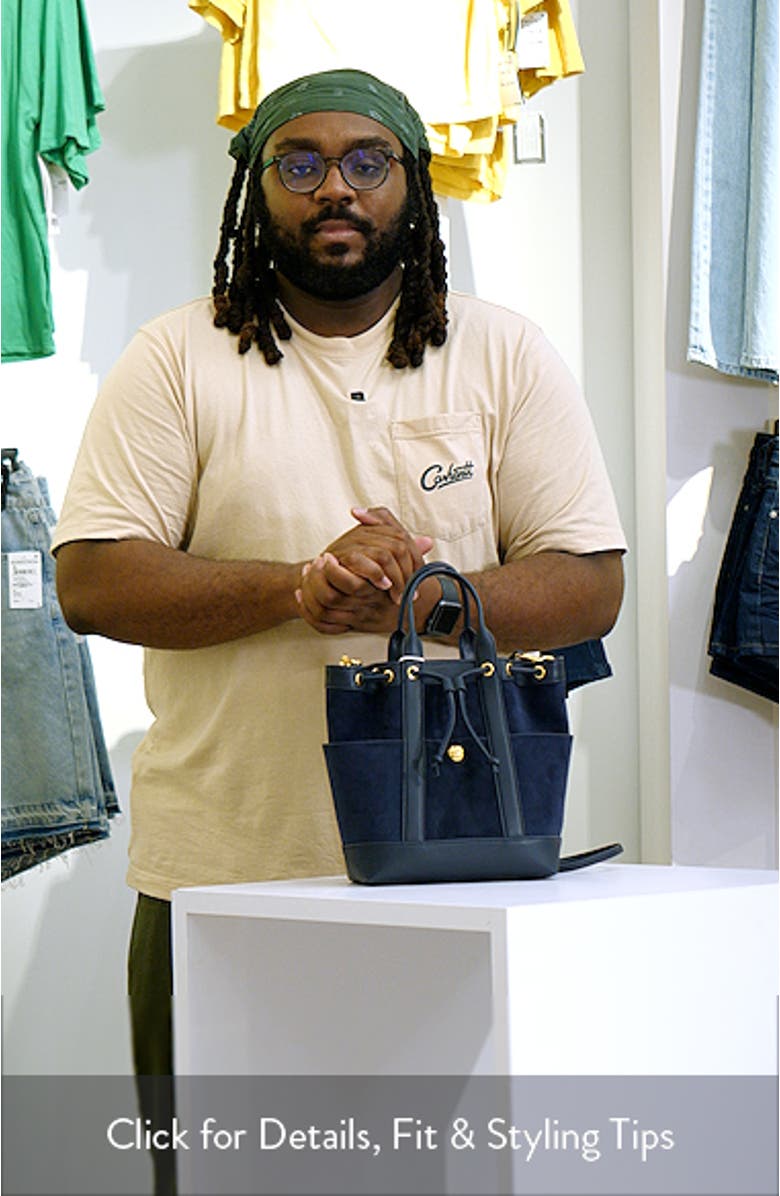 Veronica Beard Goody Suede & Leather Bucket Bag | Nordstrom