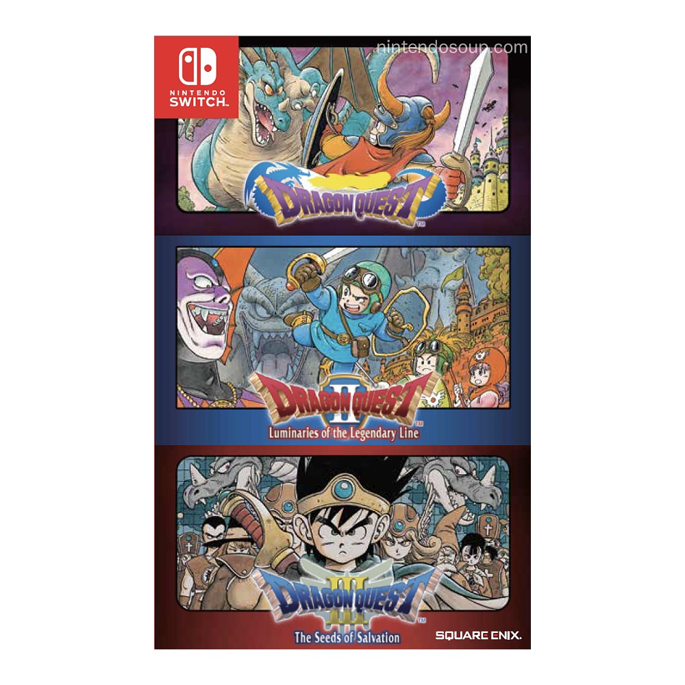 Dragon Quest I, II And III English Physical Edition (Switch