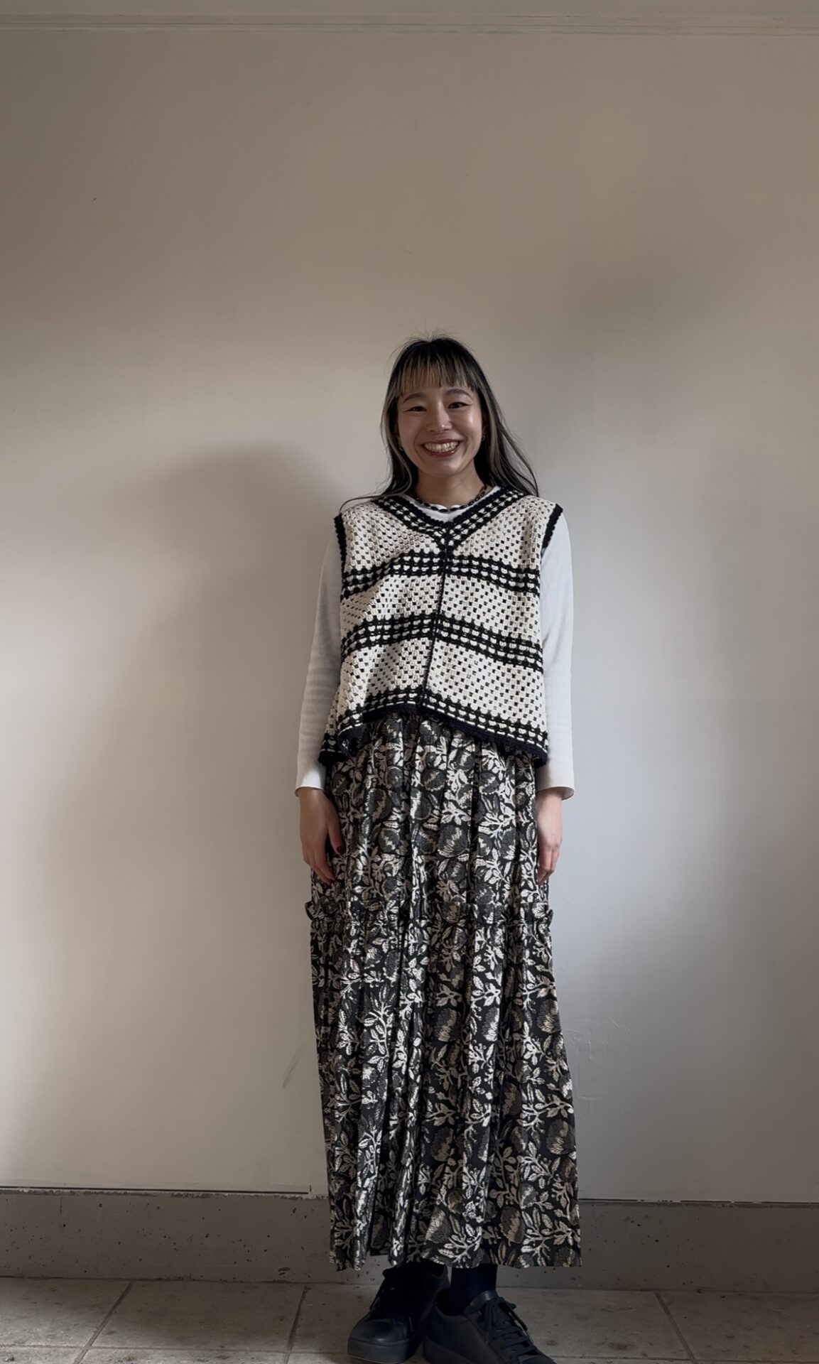 black camisole tiered dress | nioki with AMKUPi