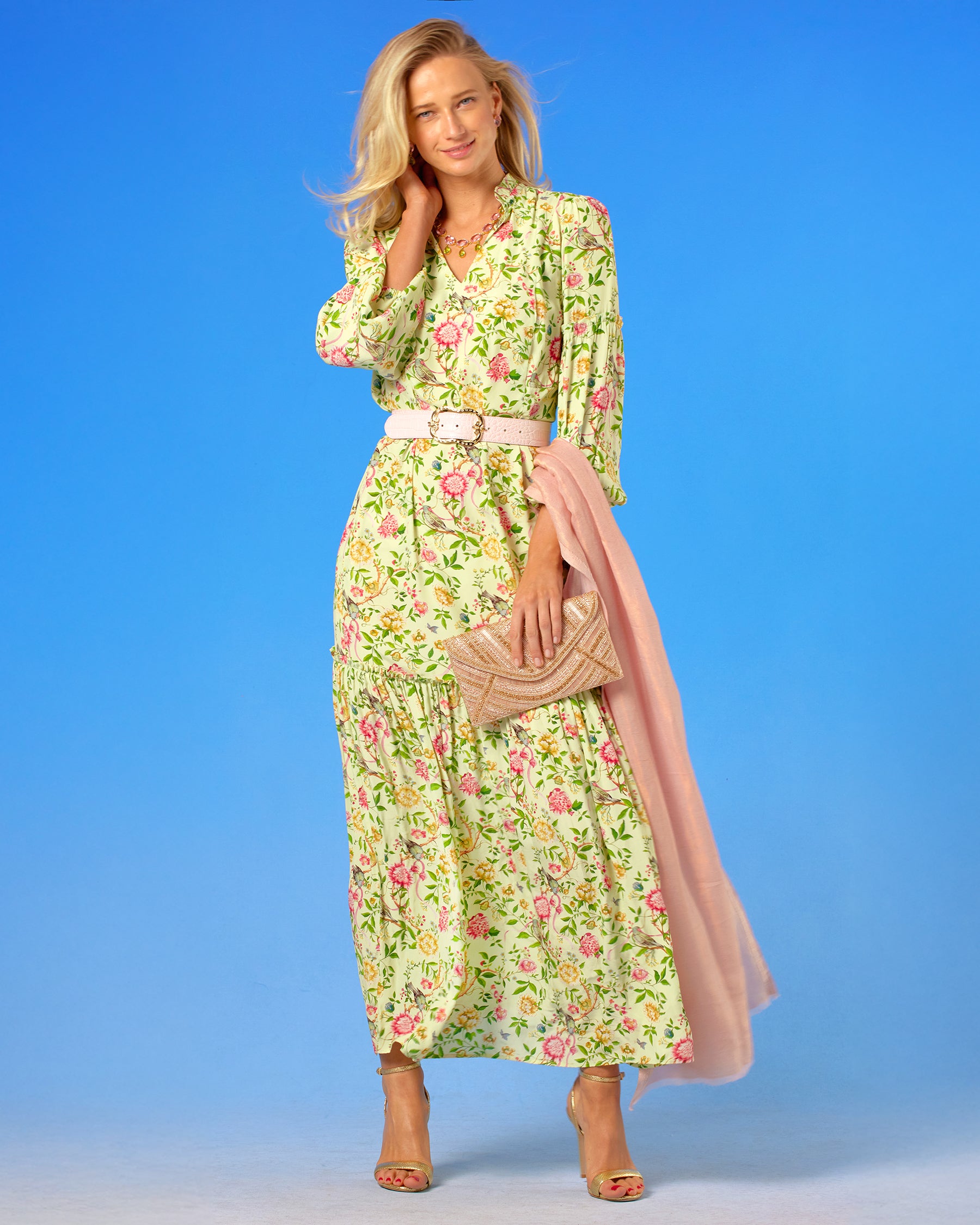 NicoBlu® Waverly Long Maxi Dress in Paradise Florals