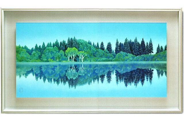東山魁夷「静映」彩美版プレミアム 複製画 最高級複製画｜絵画販売