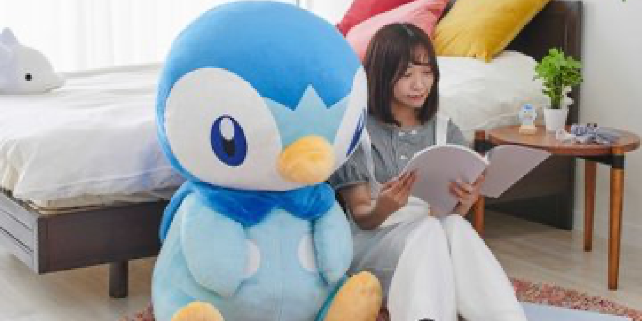 とってもおっきいポッチャマ」ぬいぐるみが大きすぎてもはや同居