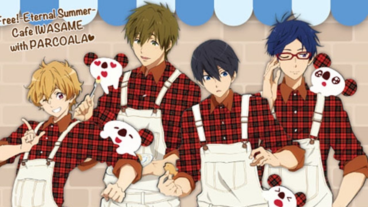 Free! 喫茶イワサメ カフェ コースター 遙 真琴 宗介 凛 渚 怜 パルコ