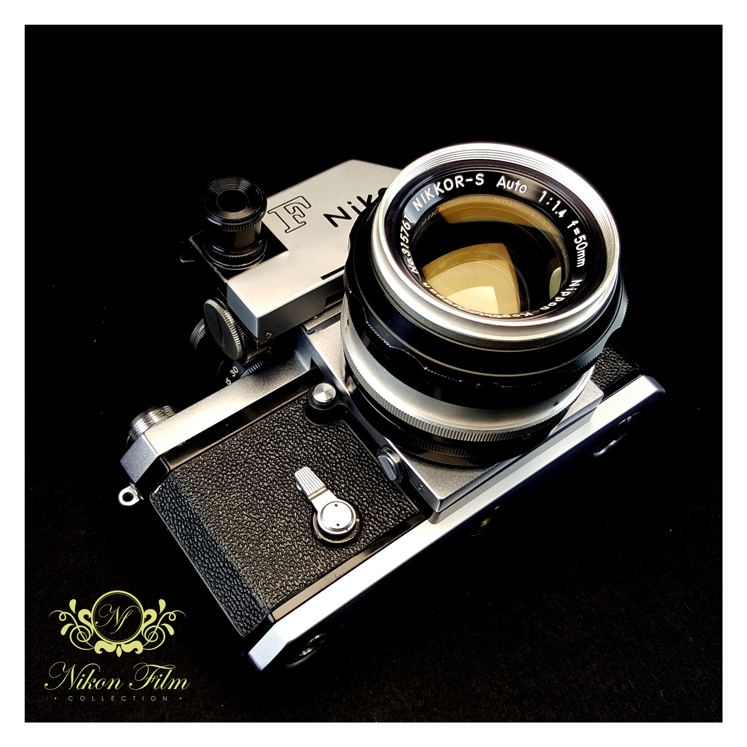 Nikon F Photomic Flag 1 - Nippon Kogaku + S-Auto 50mm 1.4 - Boxed -