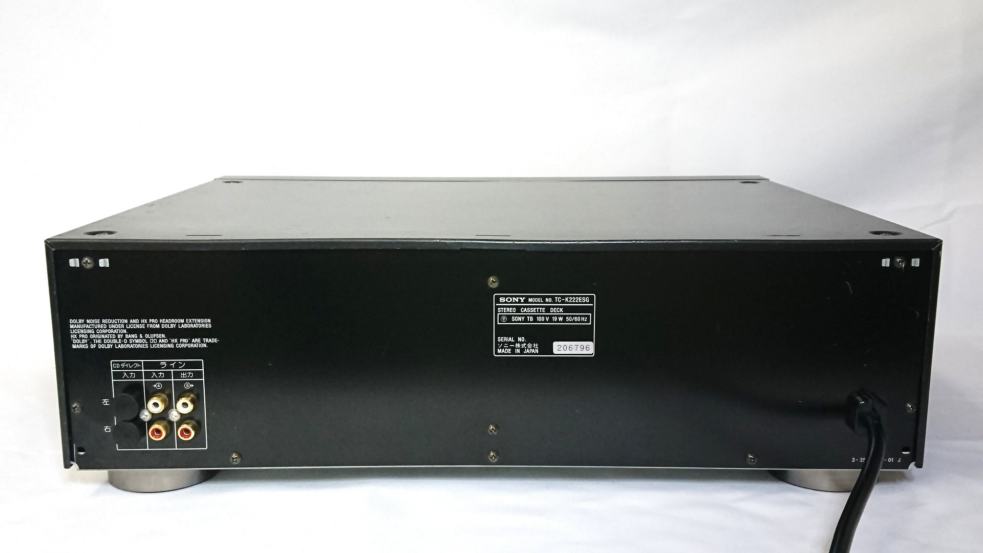 SONY TC-K222ESG◇機能面は高級機並みのエントリー機。 | スーパー