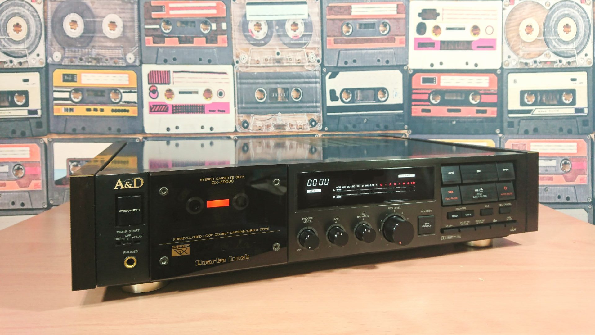 A&D GX-Z9000 実機の写真で外観・内部構造を紹介 | スーパーカセッ