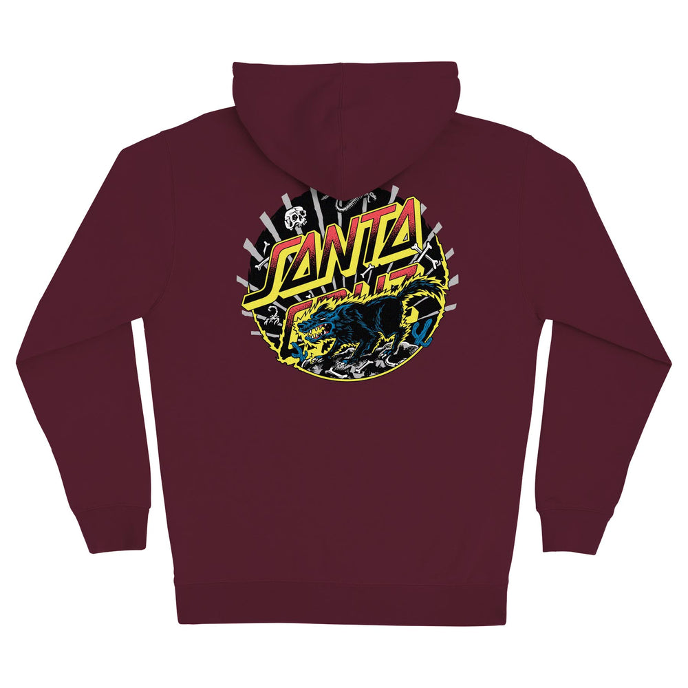Kendall Wolf Dot Zip Hoodie | Men's Skate Clothing | Santa Cruz