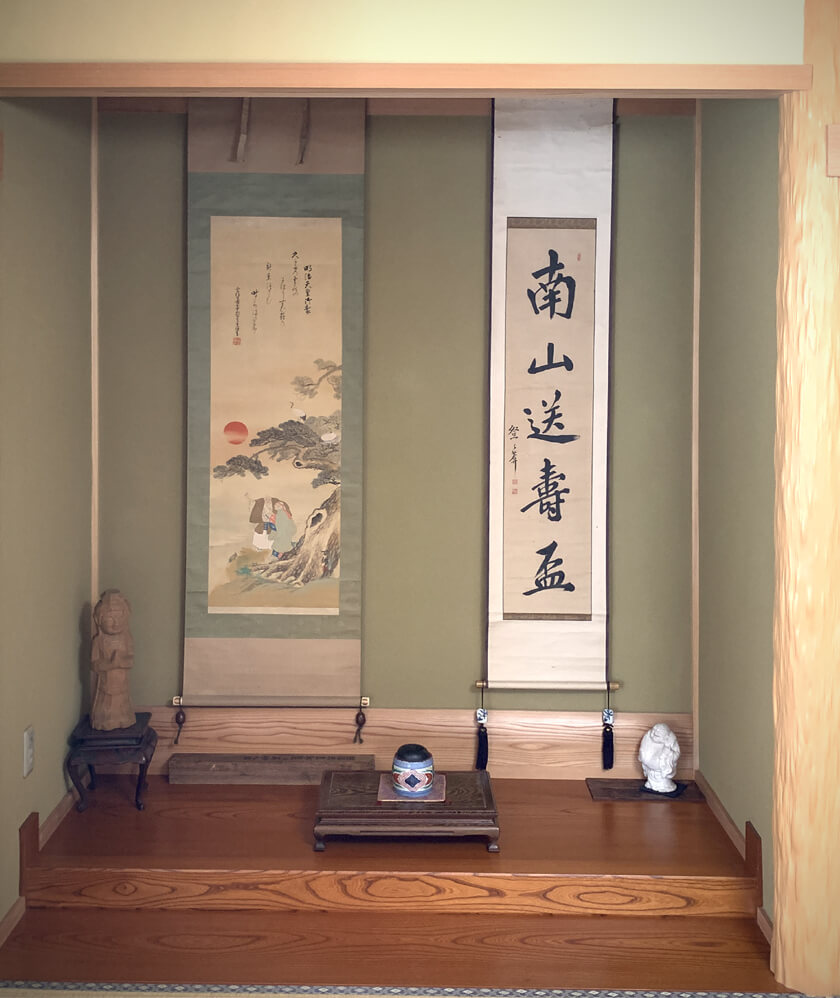 江戸時代と明治時代の 高砂図 の掛軸を比較 - 野村美術