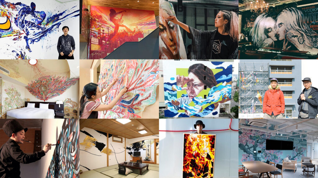 壁画(ウォールアート)を制作する実力派アーティストを作品と共に一挙ご