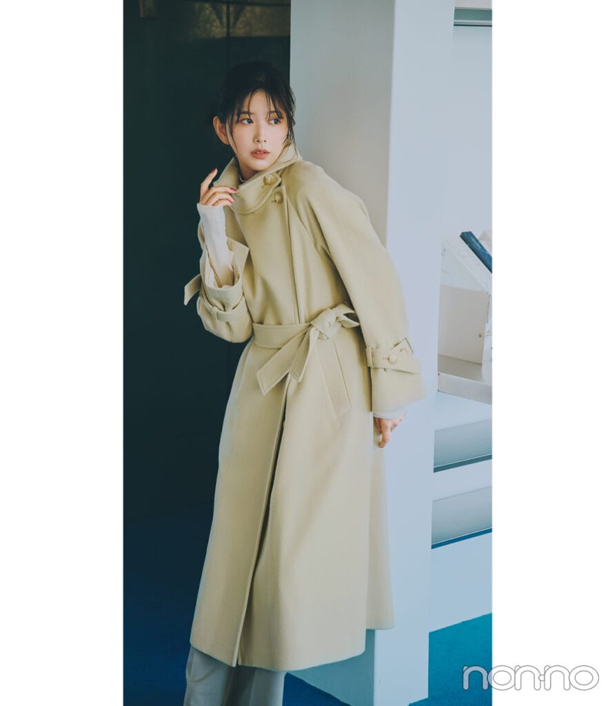 SNIDEL】大人可愛いウールカシミヤスタンドカラーコート【人気ブランド