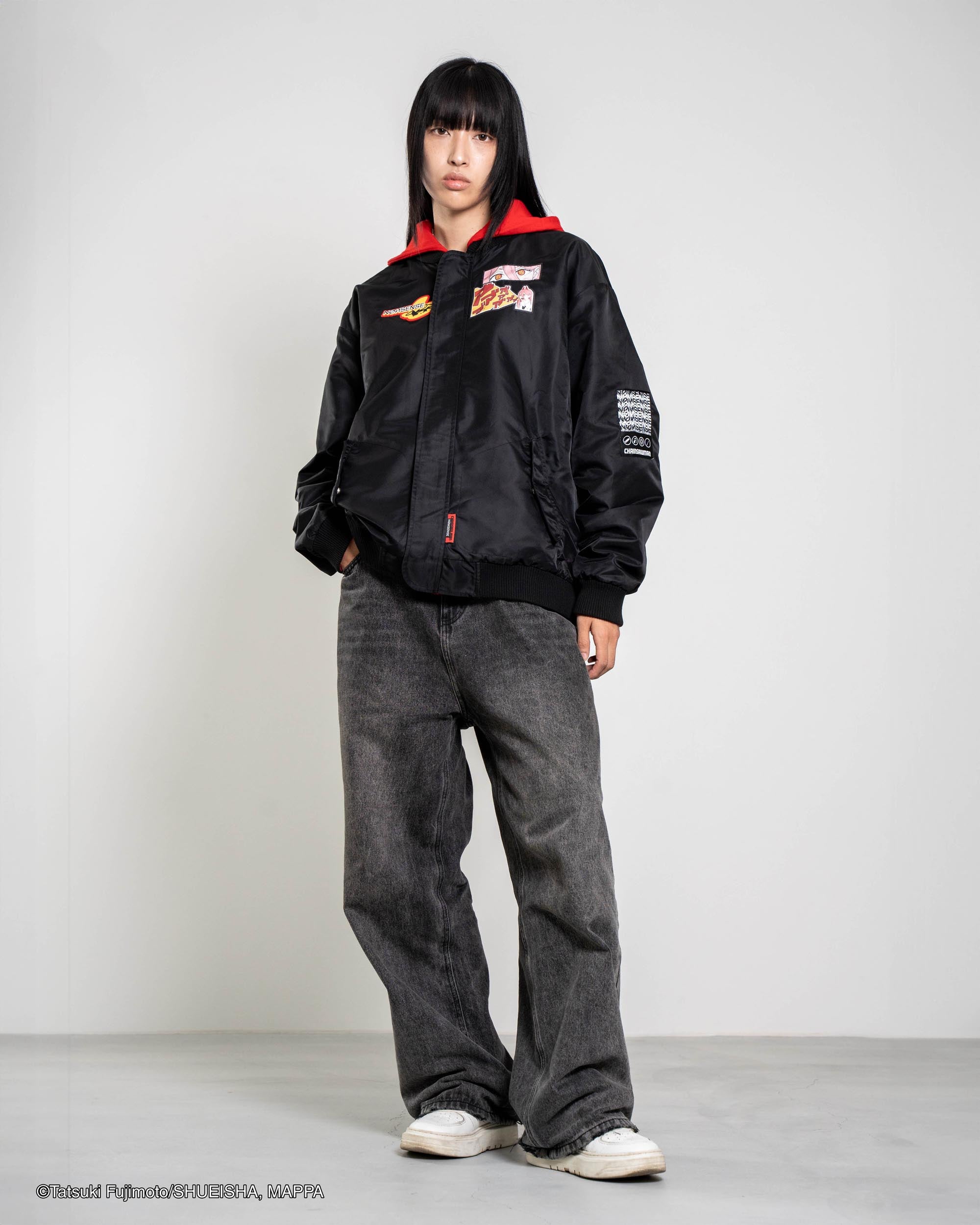 CHAINSAW MAN ボンバージャケット ブラック Lサイズ Chainsaw Man