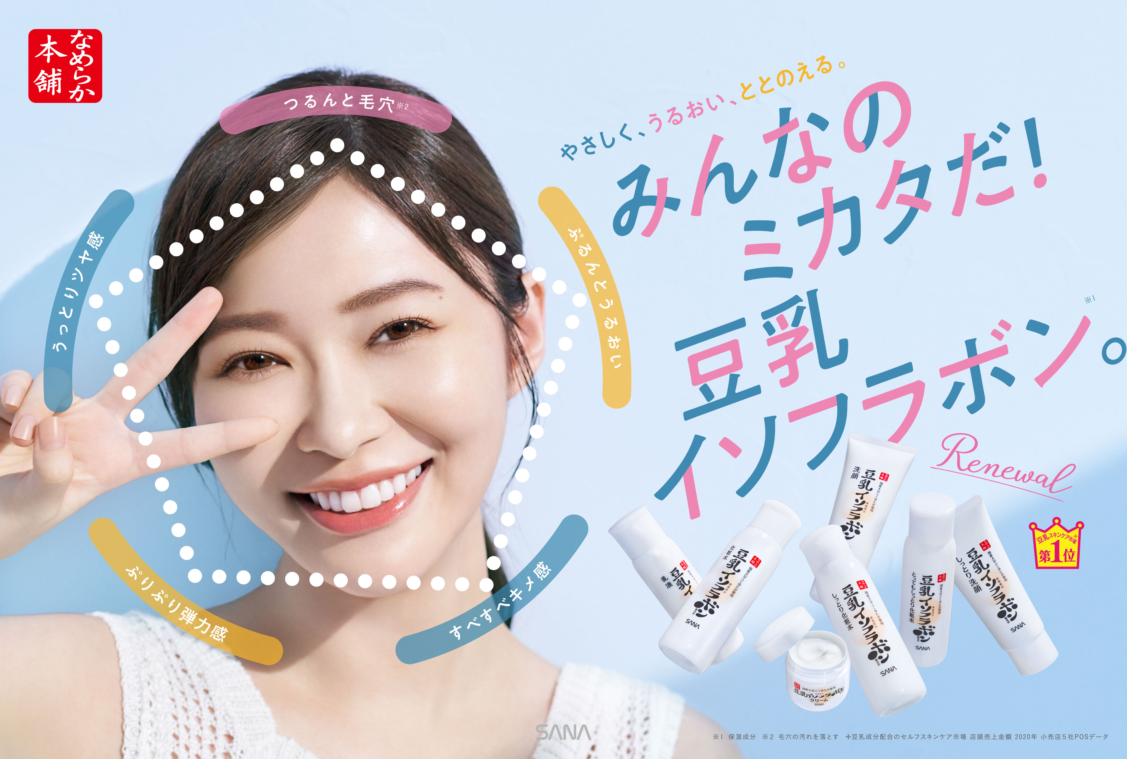 本日発売！豆乳スキンケア市場No.1*1『なめらか本舗』から、世界新開発