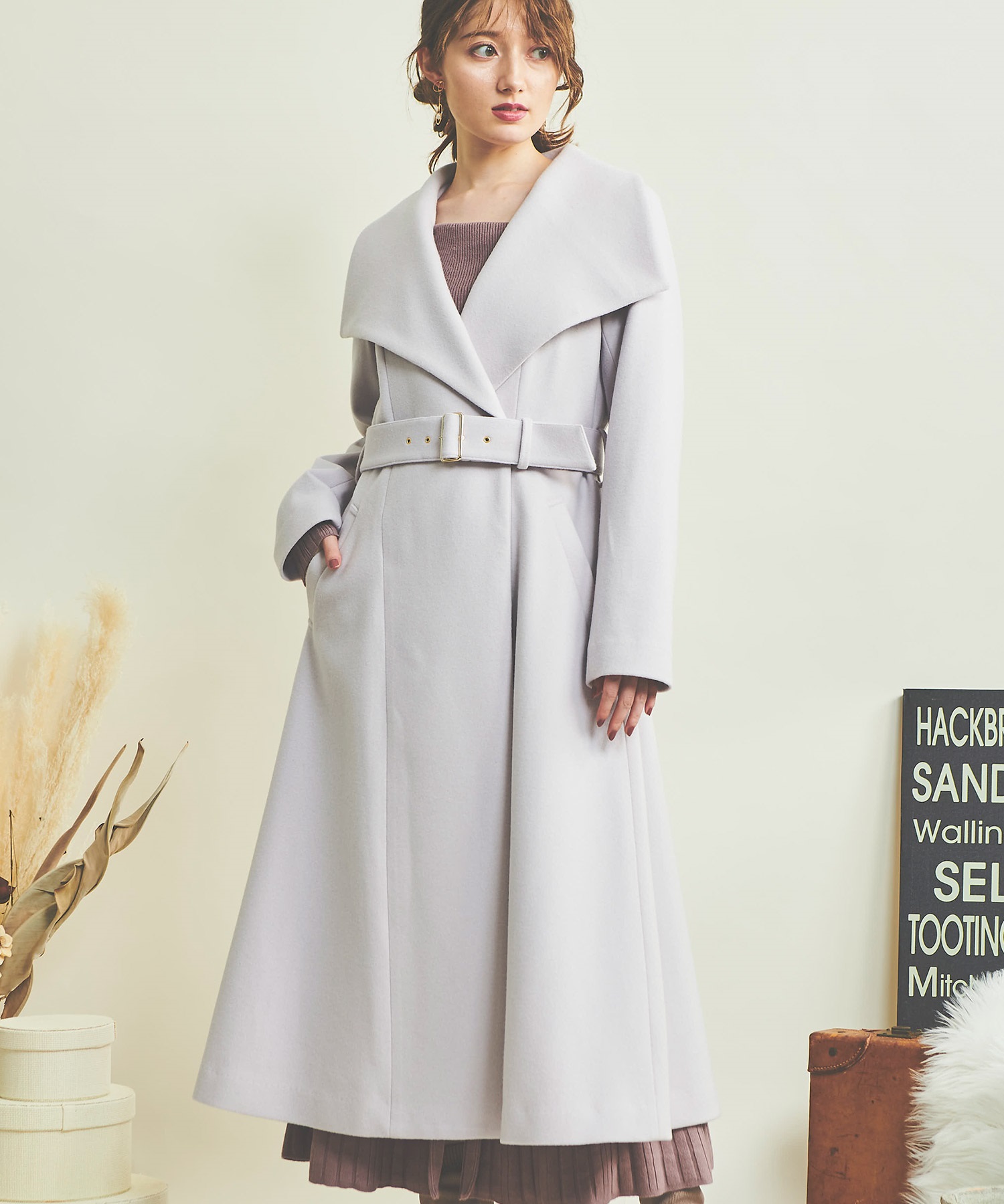 ショールカラーウールトレンチコート | コート | NOELA OFFICIAL WEB STORE