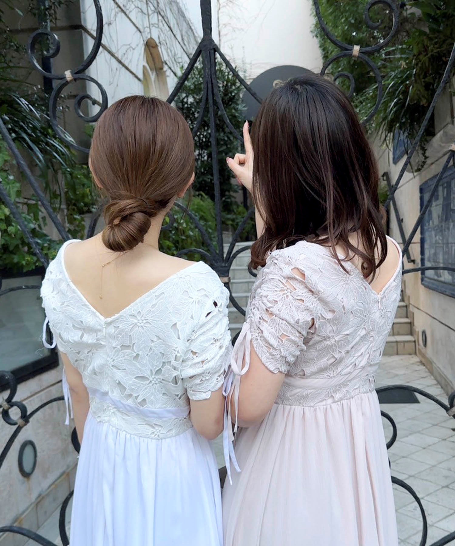 WEB限定】レースシアーロングワンピース | ロングワンピース | NOELA