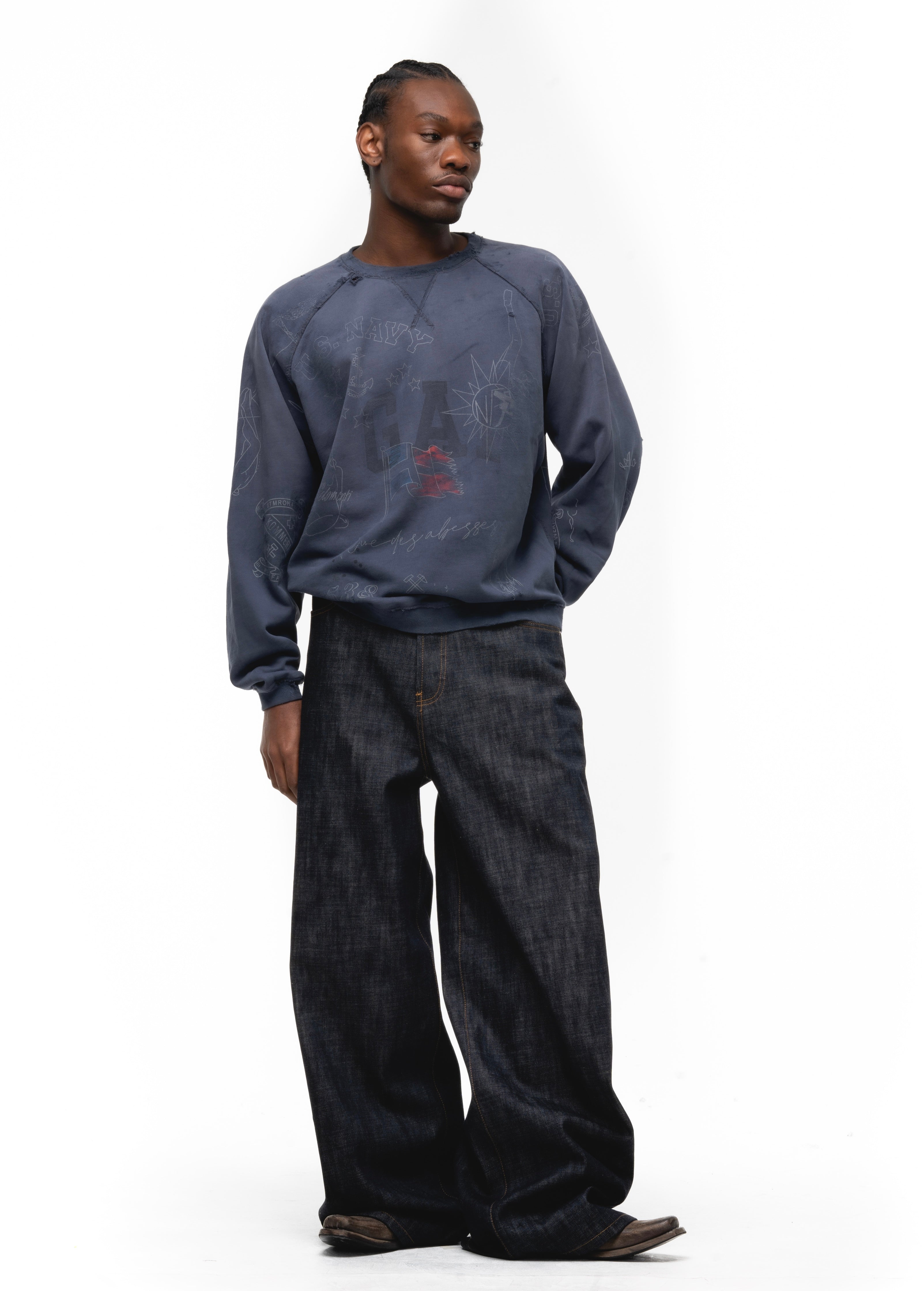 RAW DENIM JAPANESE ULTRA LOOSE FIT BLUE – NO/FAITH STUDIOS