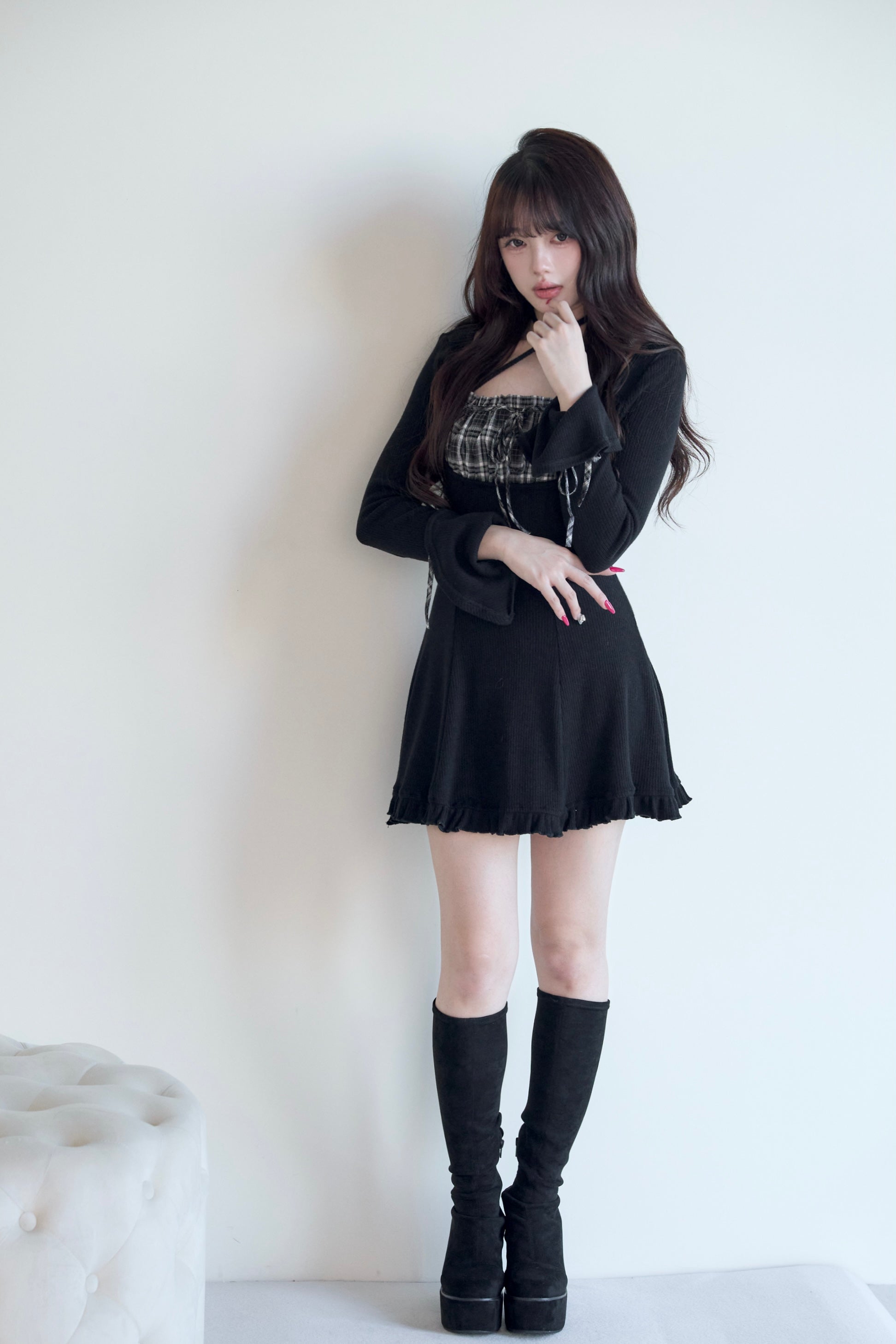 BunnyLis:リボンオフショルダーニットトップス – NoGenki