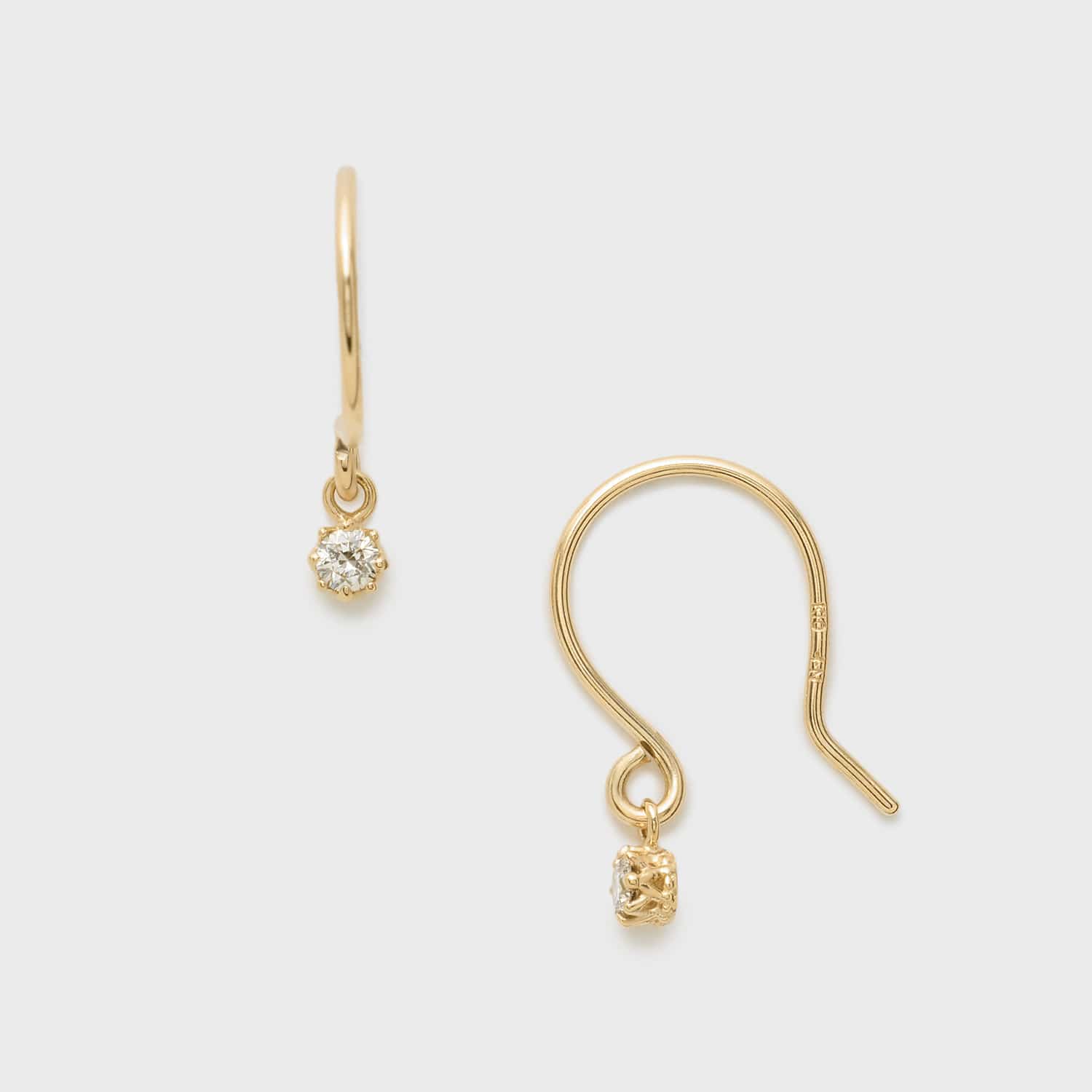 K10ダイヤモンドピアス(0.03ct)｜ピアス｜ノジェス 公式オンラインストア