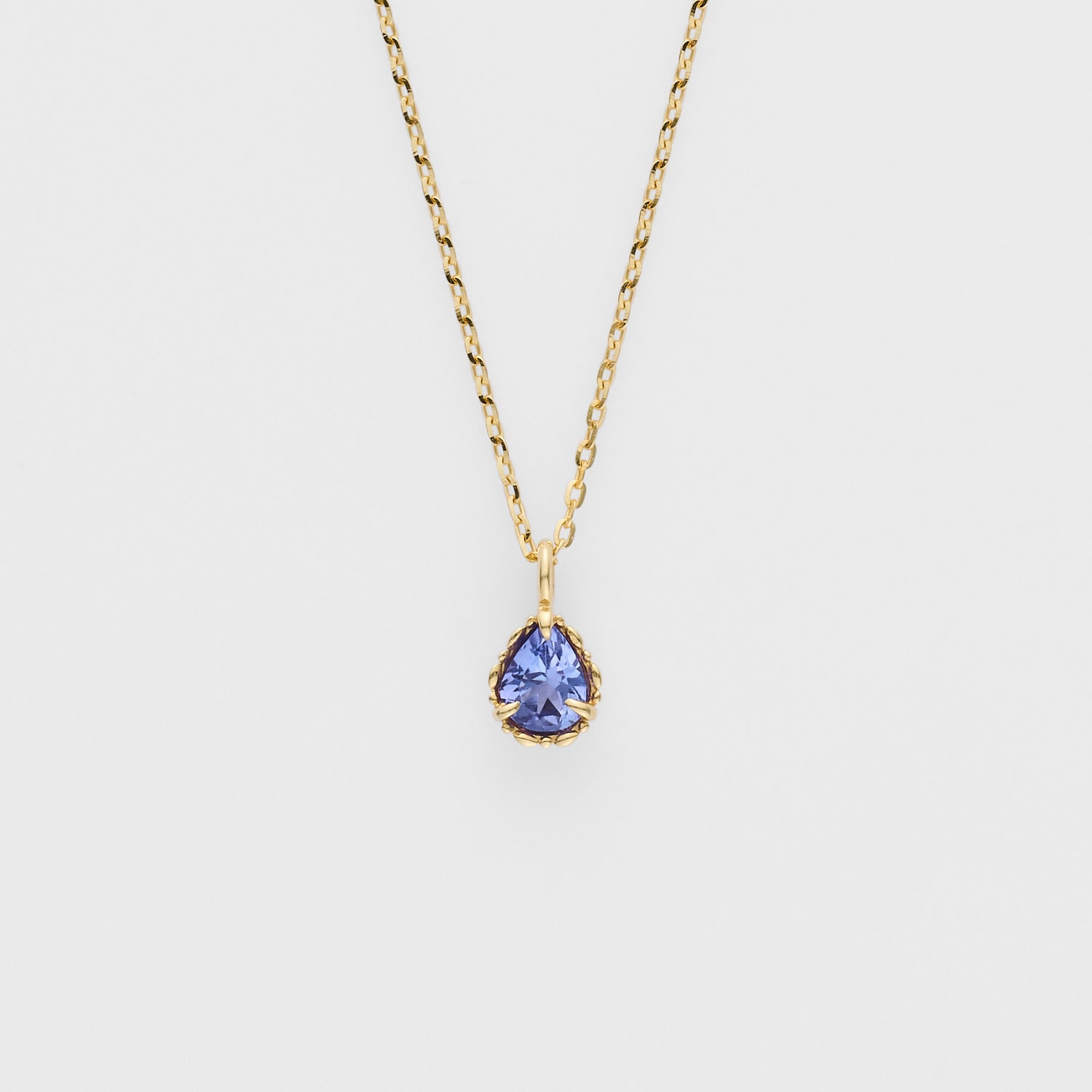 WEB限定】12月バースストーン／K10タンザナイトネックレス｜ネックレス