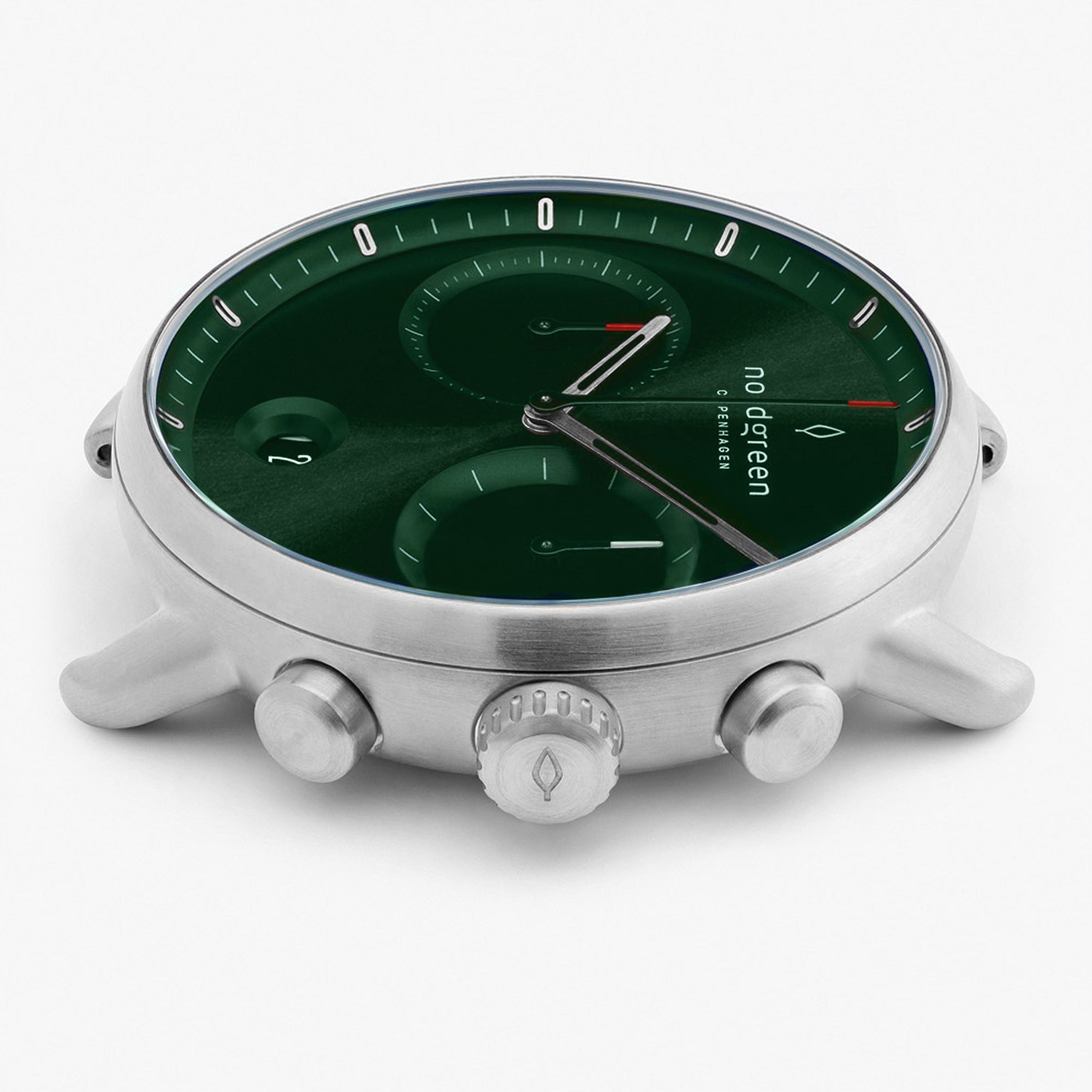 Nordgreen Pioneer | 42mm Green Dial Silver Link