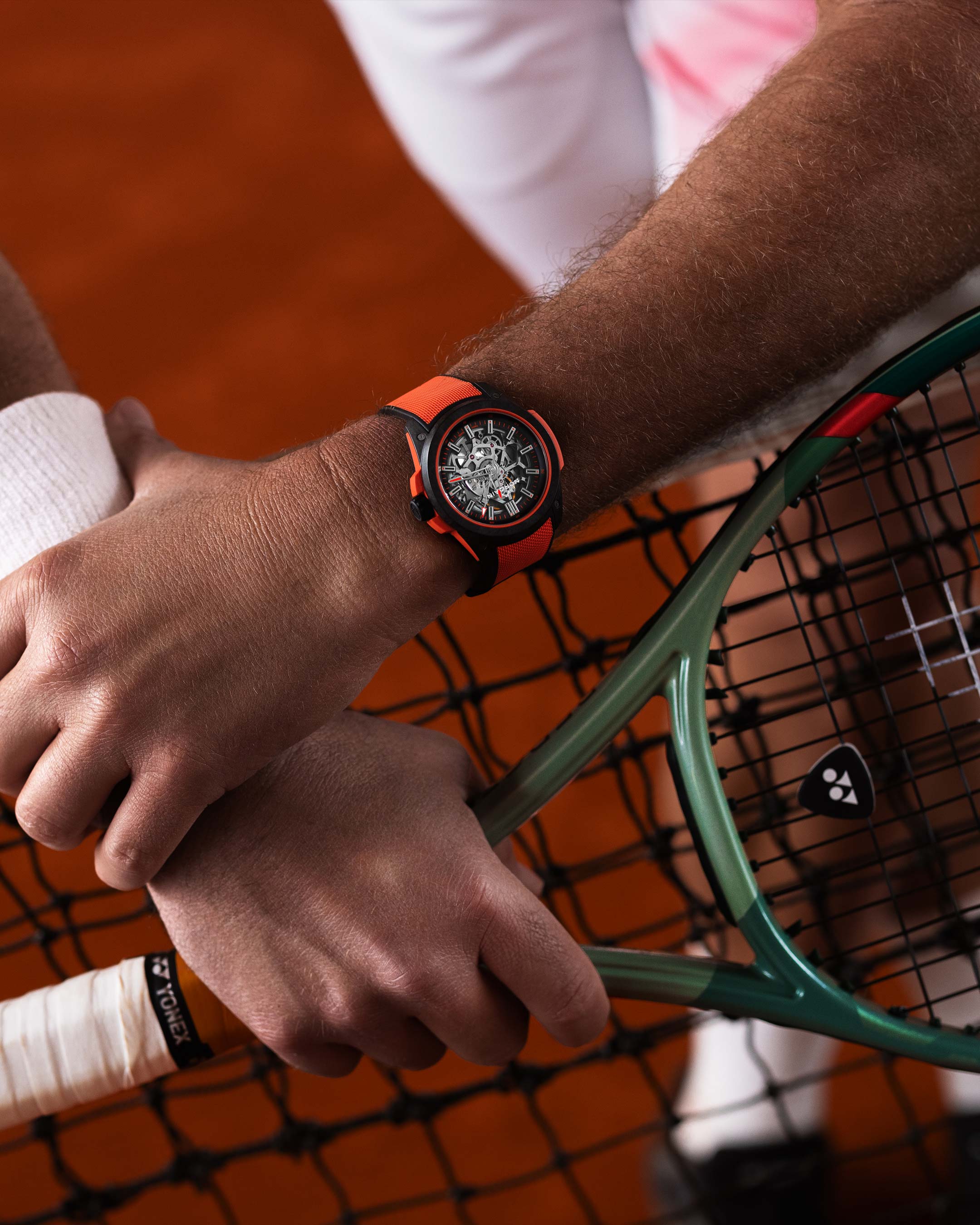 Wild ONE Skeleton 42mm Coral | NORQAIN Swiss Made Watches - NORQAIN