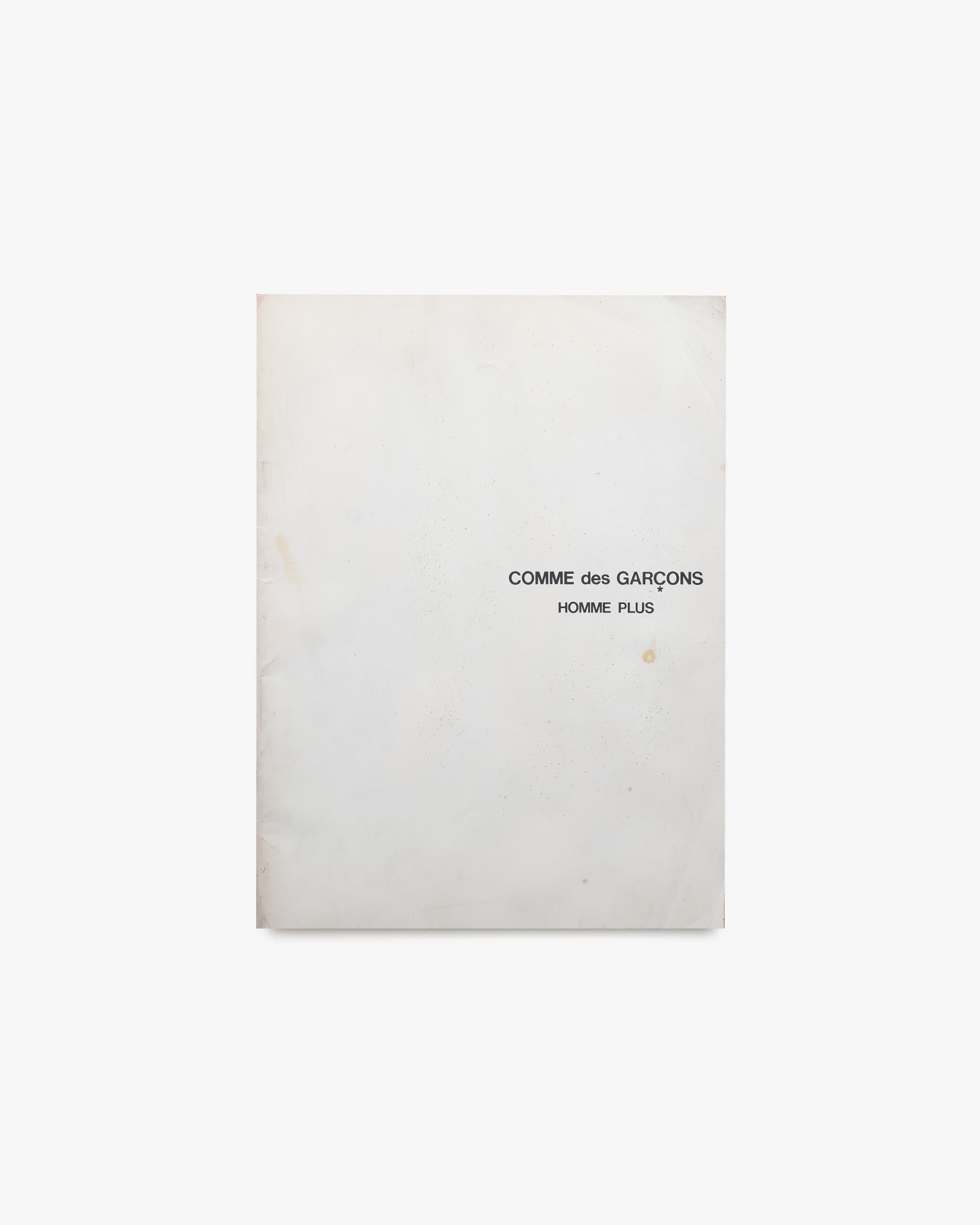 COMME des GARCONS HOMME Plus | nostos books ノストスブックス