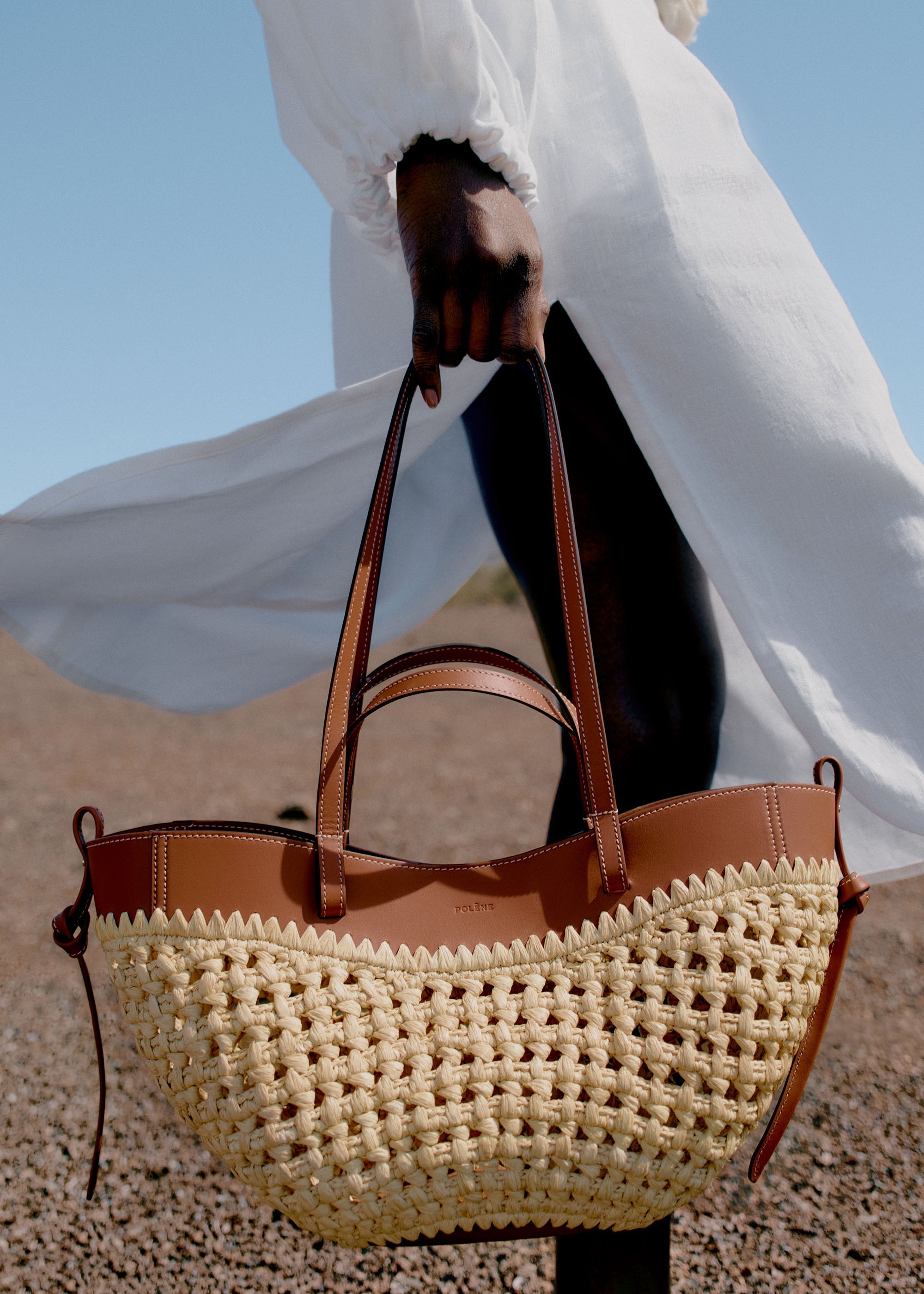 Polène | Bag - Cyme Mini - Raffia – Polène NL