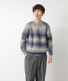 BATONER/バトナー】KASURI DYE SIGNATURE CREW NECK カスリ染め