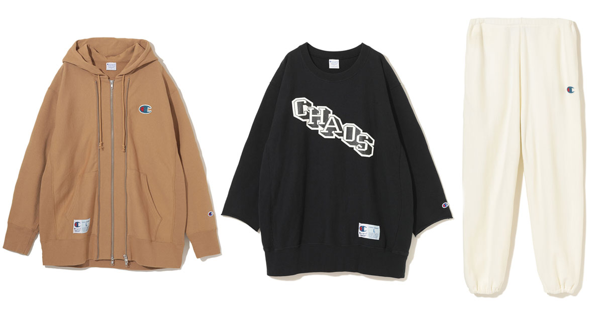 UNDERCOVER」×「Champion」のコラボアイテムが登場。“リバースウィーブ
