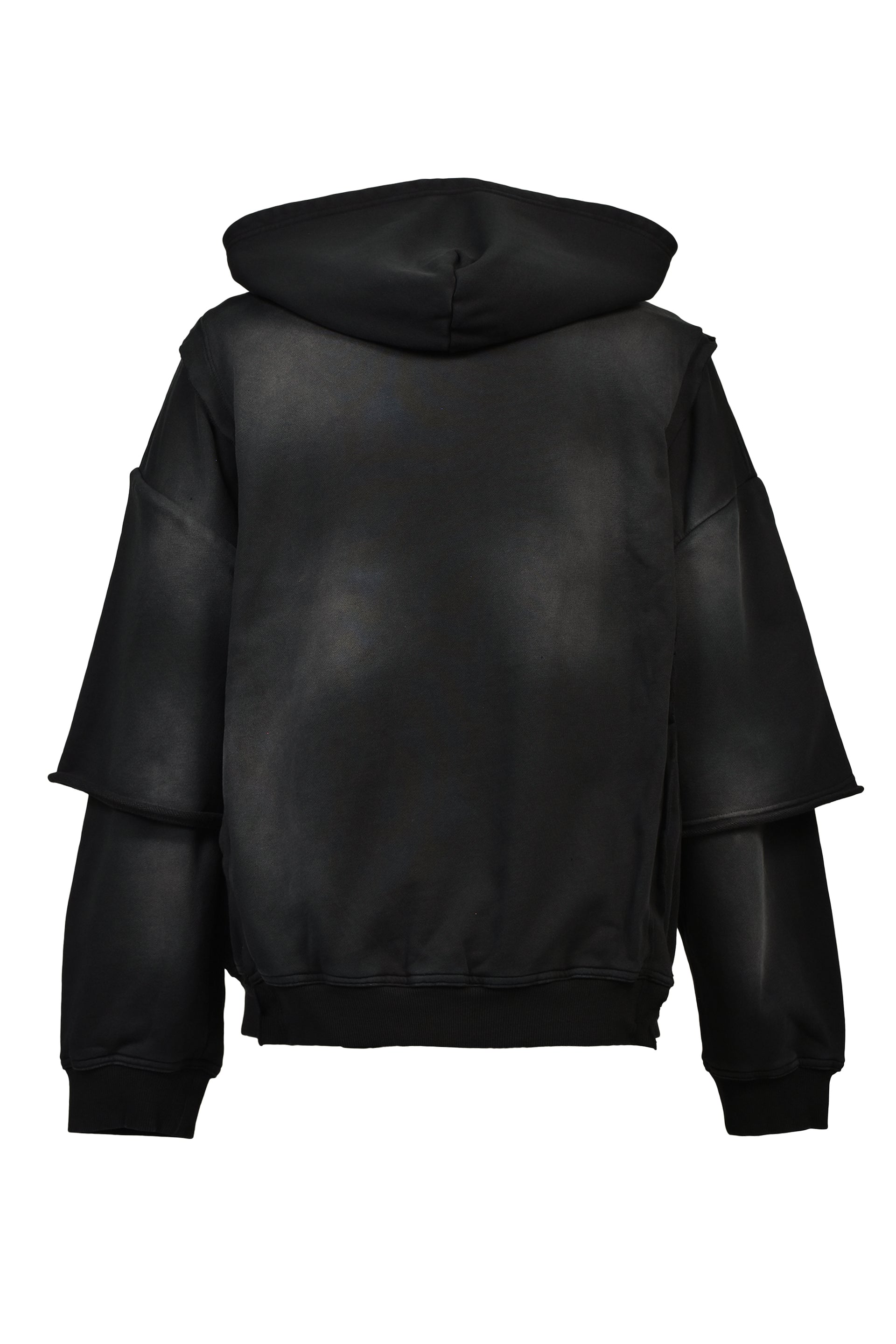 SAINT Mxxxxxx セイント マイケル FW24 HOODIE/DBL-FC ZIP / BLK - NUBIAN