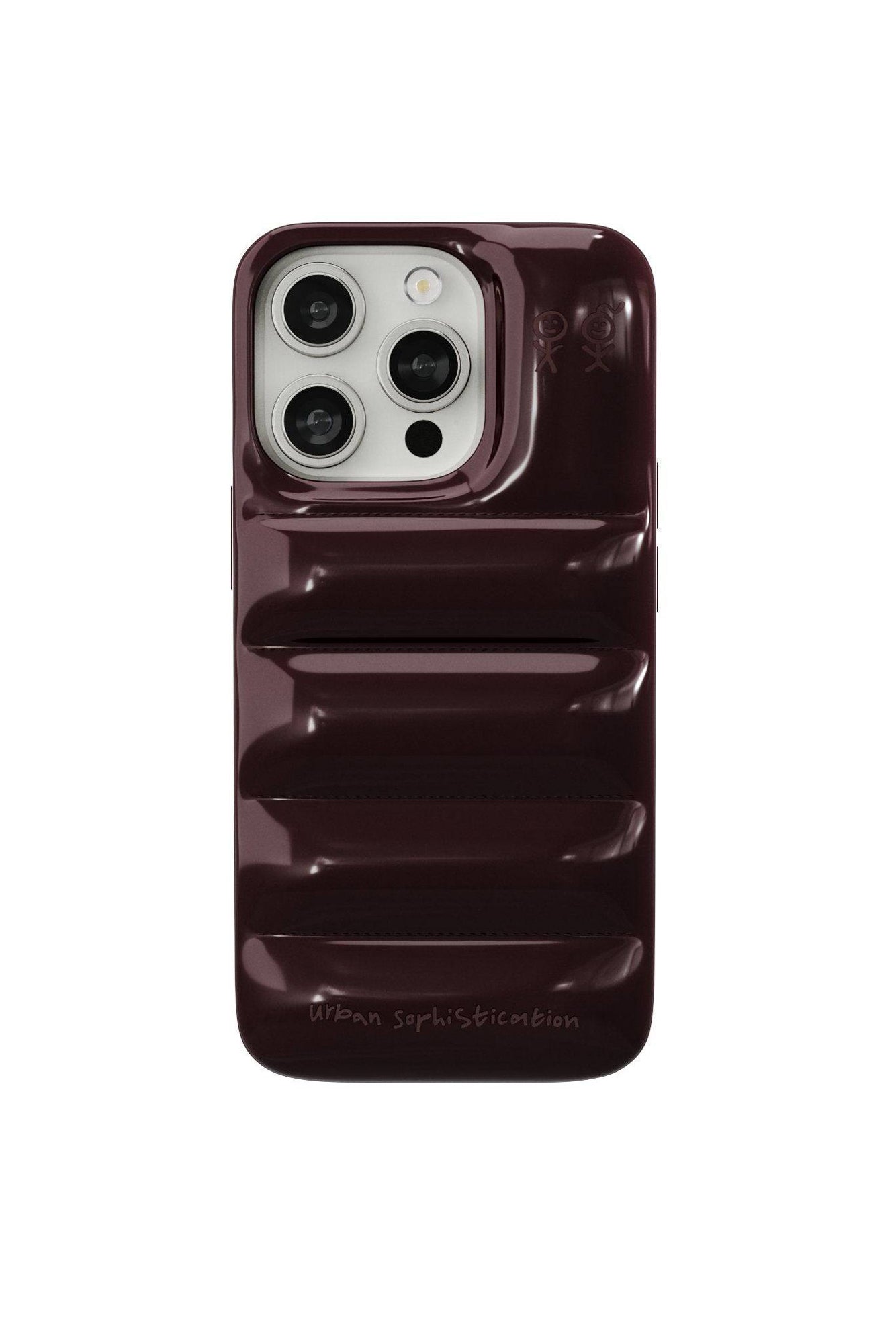Urban Sophistication iPhone Case THE PUFFER CASE / DARK CHERRY