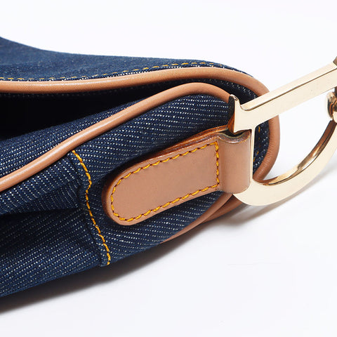 クリスチャンディオール Christian Dior サドルバッグ デニム