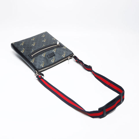 グッチ GUCCI GG スプリーム 虎 タイガープリント ショルダーバッグ