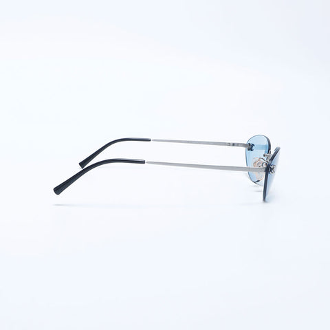 シャネル CHANEL リムレス ココマーク サングラス ブルー WS11234