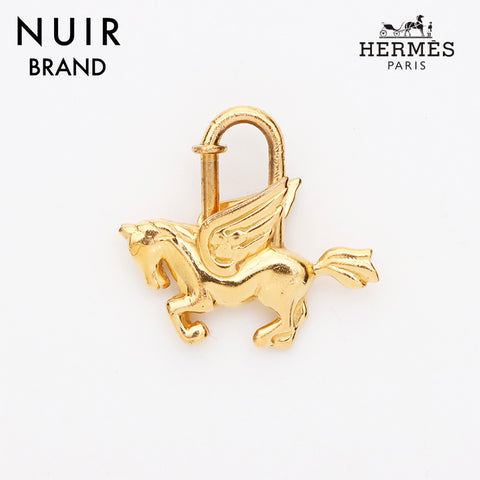 エルメス HERMES カデナ ユニコーン ペガサス キーリング ゴールド