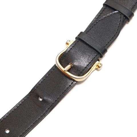 セリーヌ CELINE 馬車金具 ボックスカーフ ショルダーバッグ ブラック