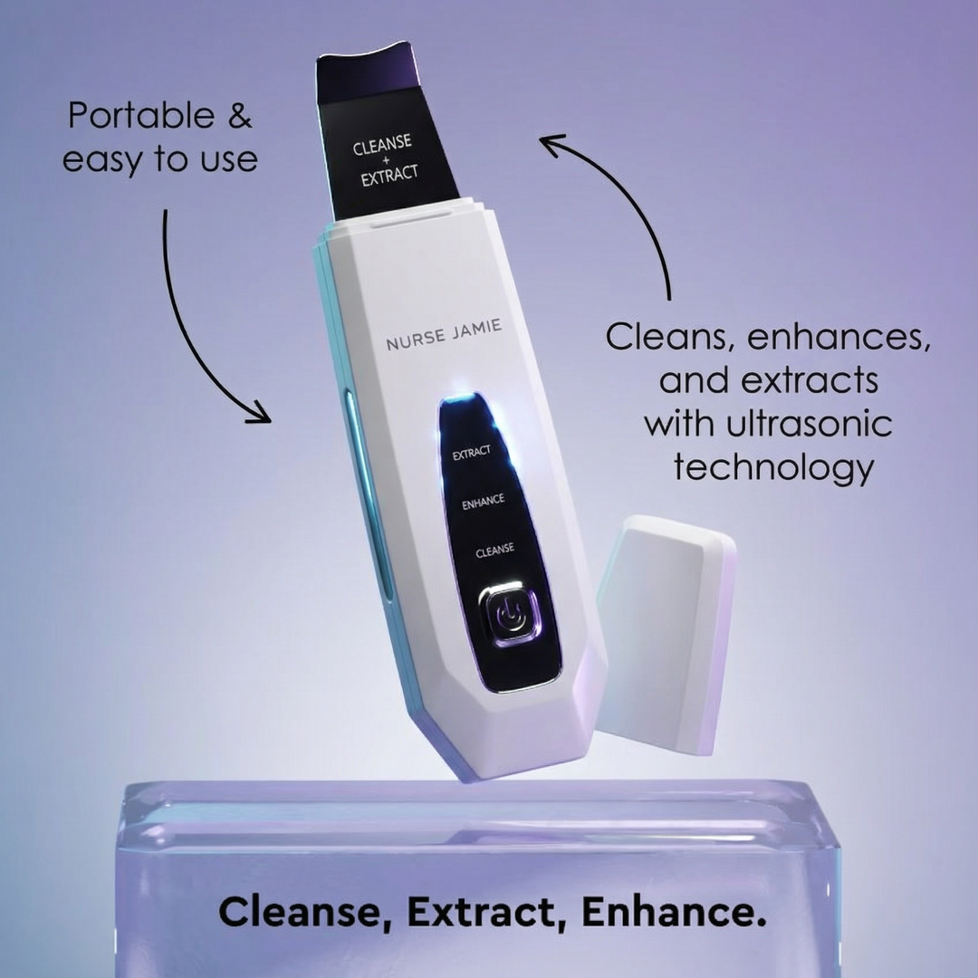 Dermascrape Ultrasonic Skin Scrubbing Tool – 3-in-1 Skincare