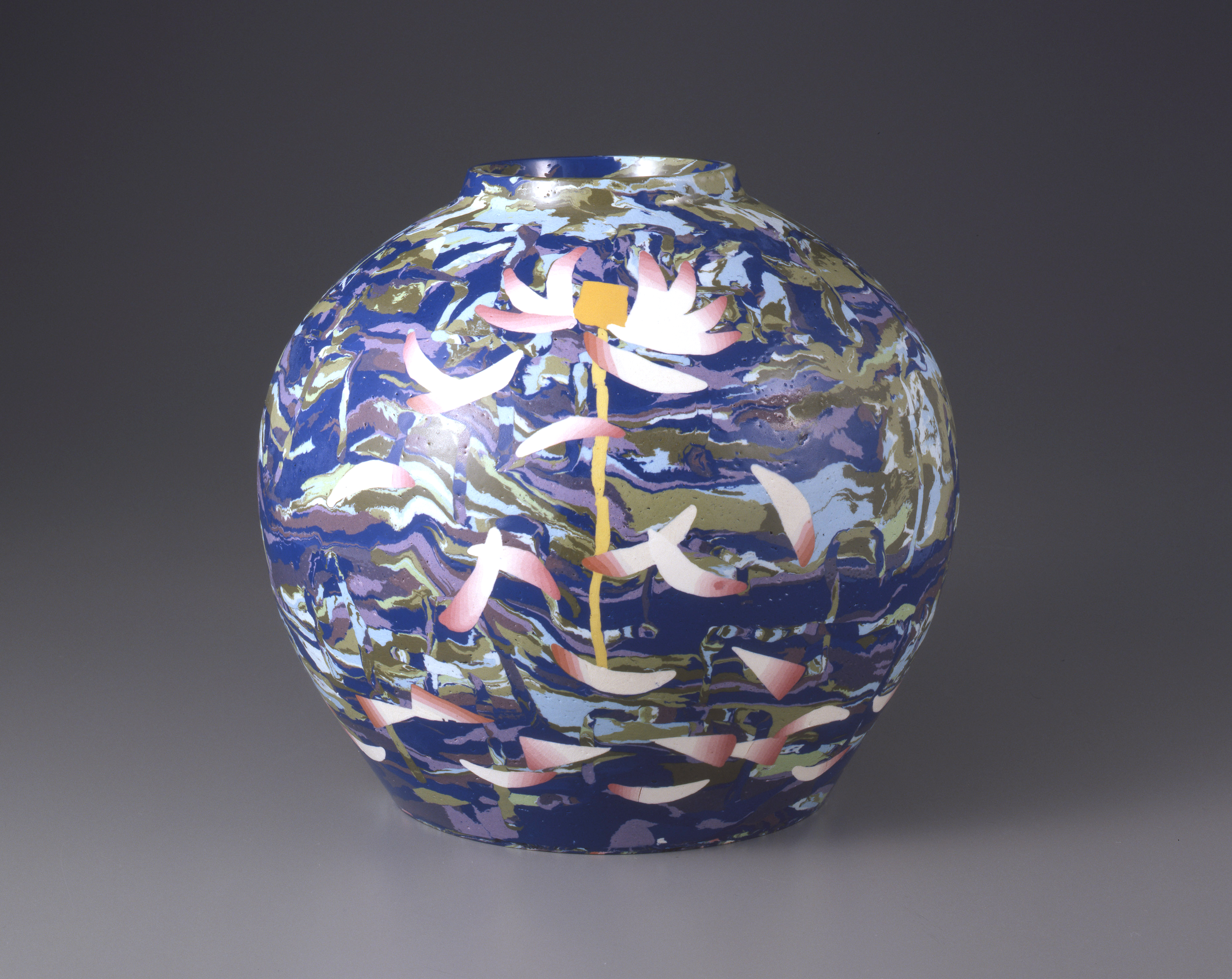 人間国宝【松井康成】笠間焼 練上小皿 5個セット 人間国宝【松井康成