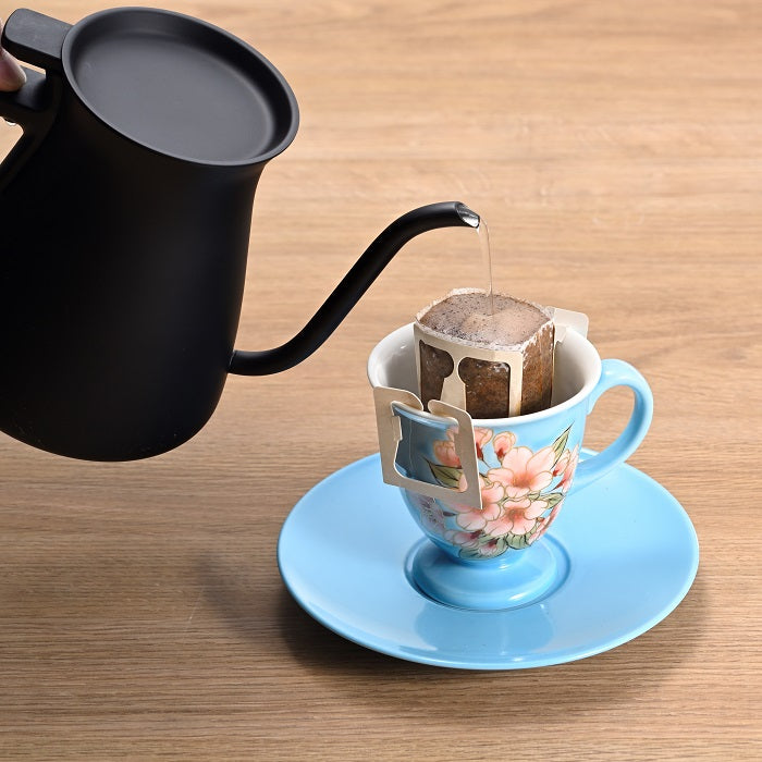 京焼・清水焼カップ＆ソーサー（ムラサキ・コスモス） No.8049 – ogawa