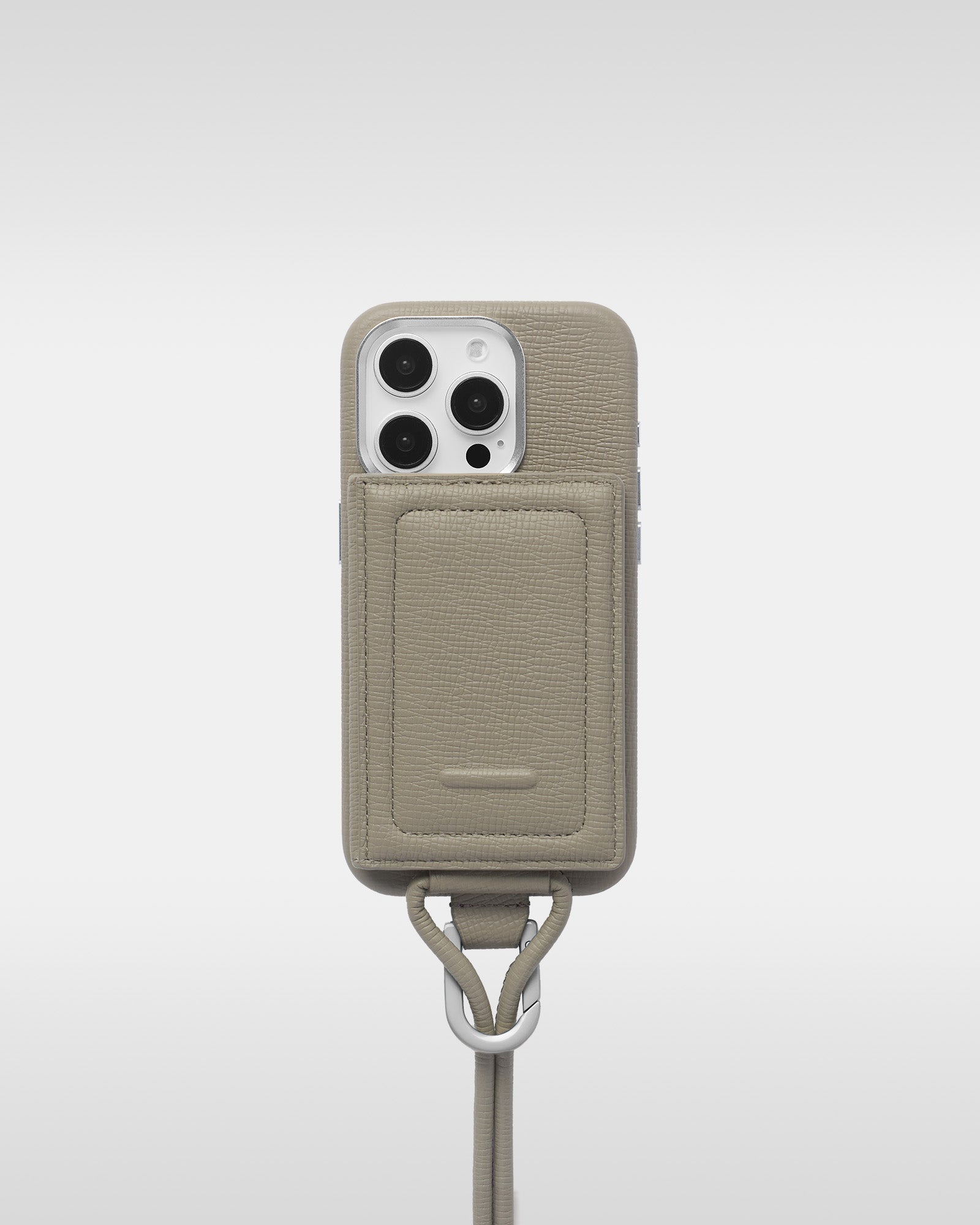 レザー製 iPhoneケース セット / ストラップ付スマホケース / スマホ