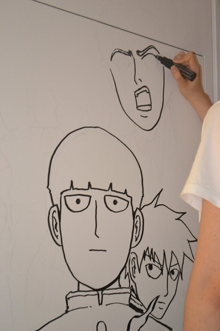 い*ン様 ONE先生 直筆イラスト サイン「 モブサイコ100 」（真筆